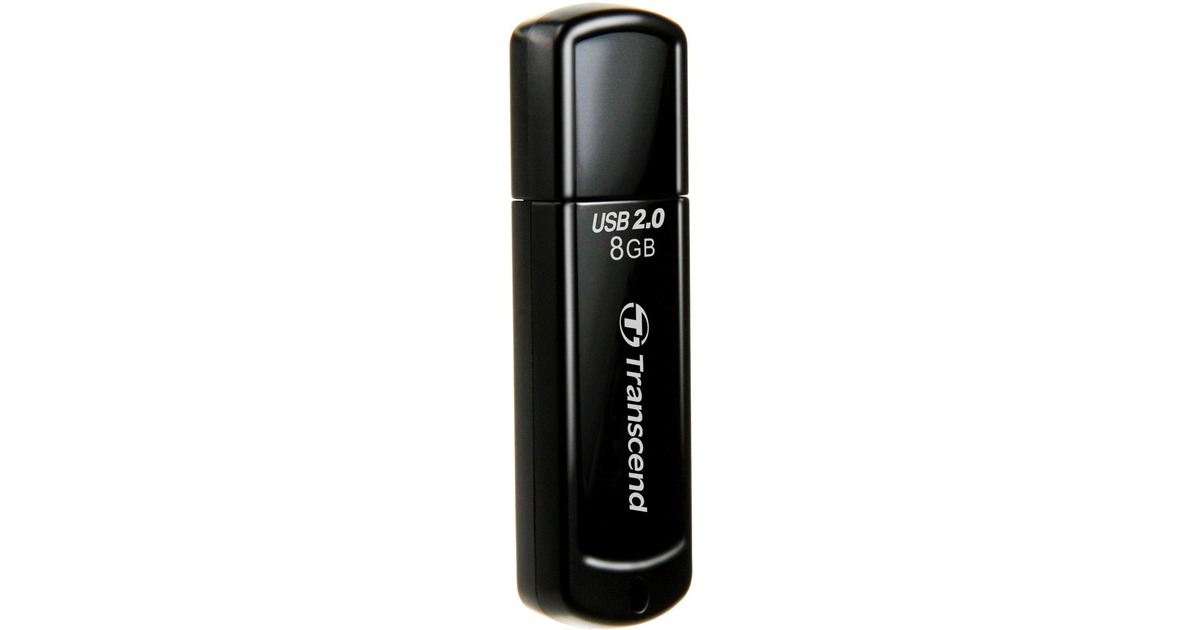 Transcend JetFlash 350 8GB, USB-Stick(schwarz)