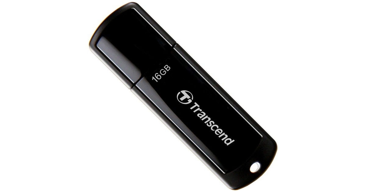 Transcend JetFlash 700 16 GB, USB-Stick(schwarz (glänzend), USB-A 3.2 Gen1)