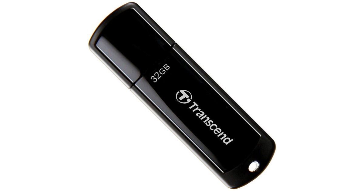 Transcend JetFlash 700 32 GB, USB-Stick(schwarz (glänzend), USB-A 3.2 Gen1)