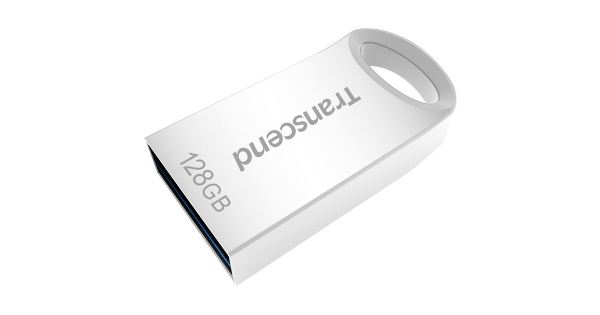 Transcend JetFlash 710S 128 GB, USB-Stick(silber, USB-A 3.2 Gen 1)