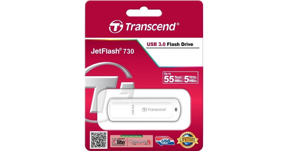 Transcend JetFlash 730 32 GB, USB-Stick(silber, USB-A 3.2 Gen 1)