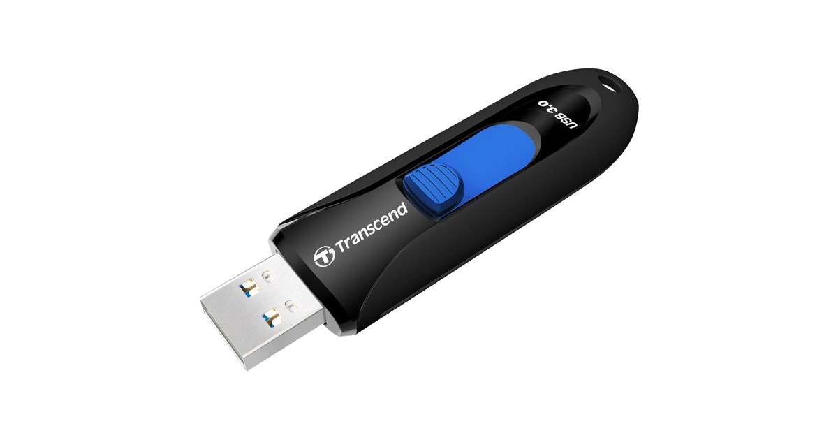 Transcend JetFlash 790K 128 GB, USB-Stick(schwarz/blau, USB-A 3.2 Gen 1)