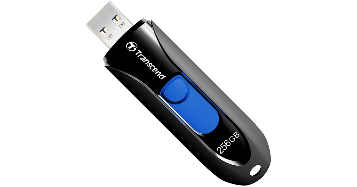 Transcend JetFlash 790K 256 GB, USB-Stick(schwarz/blau, USB-A 3.2 Gen 1)