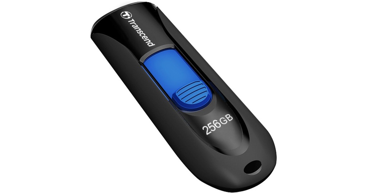 Transcend JetFlash 790K 256 GB, USB-Stick(schwarz/blau, USB-A 3.2 Gen 1)