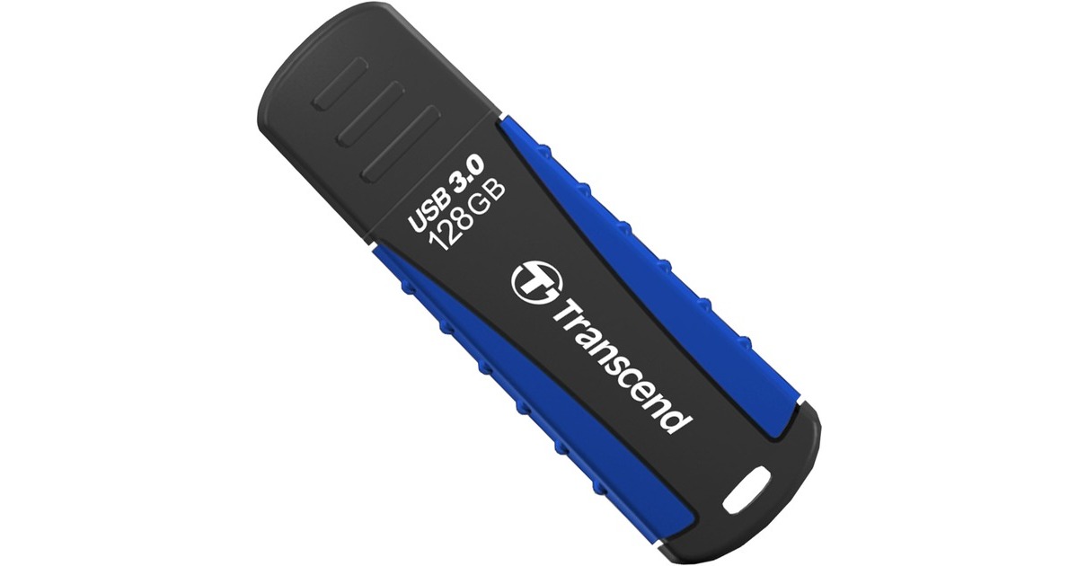 Transcend JetFlash 810 128 GB, USB-Stick(schwarz/blau, USB-A 3.2 Gen 1)