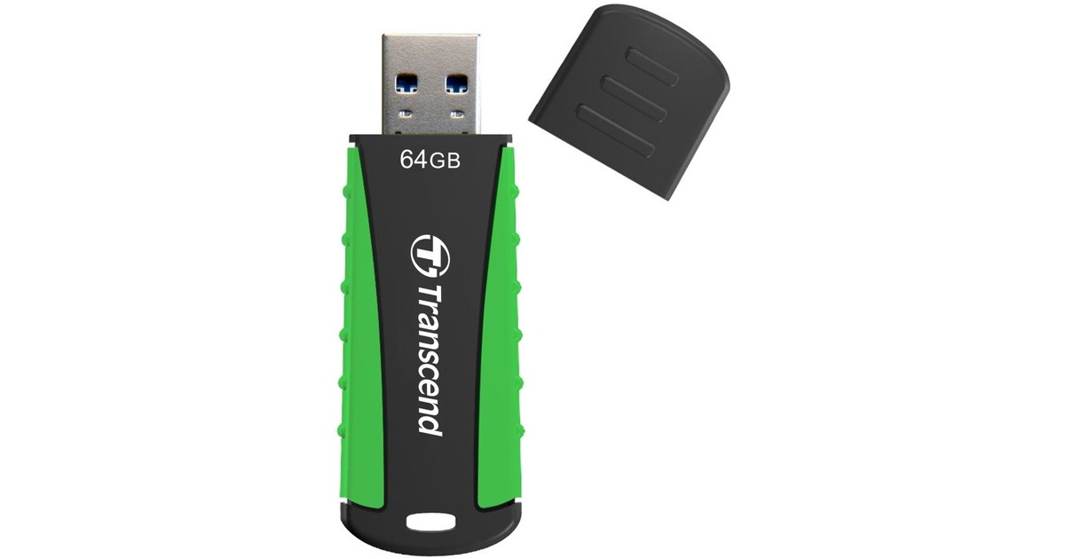 Transcend JetFlash 810 64 GB, USB-Stick(grau/rot, USB-A 3.2 Gen1)