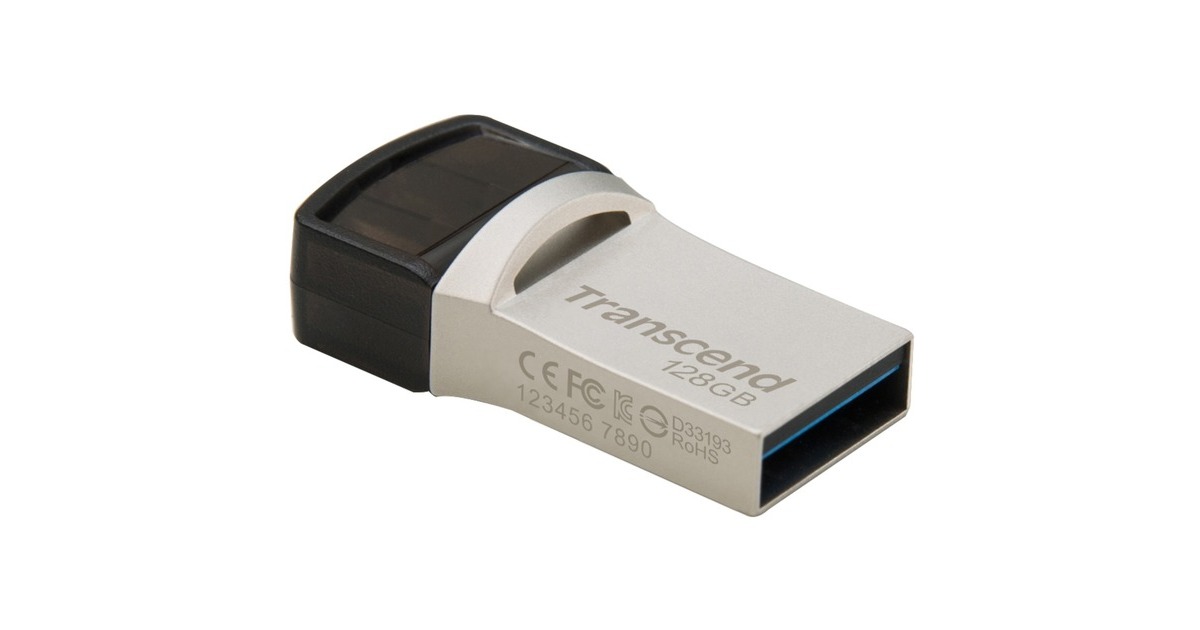 Transcend JetFlash 890 128 GB, USB-Stick(silber)