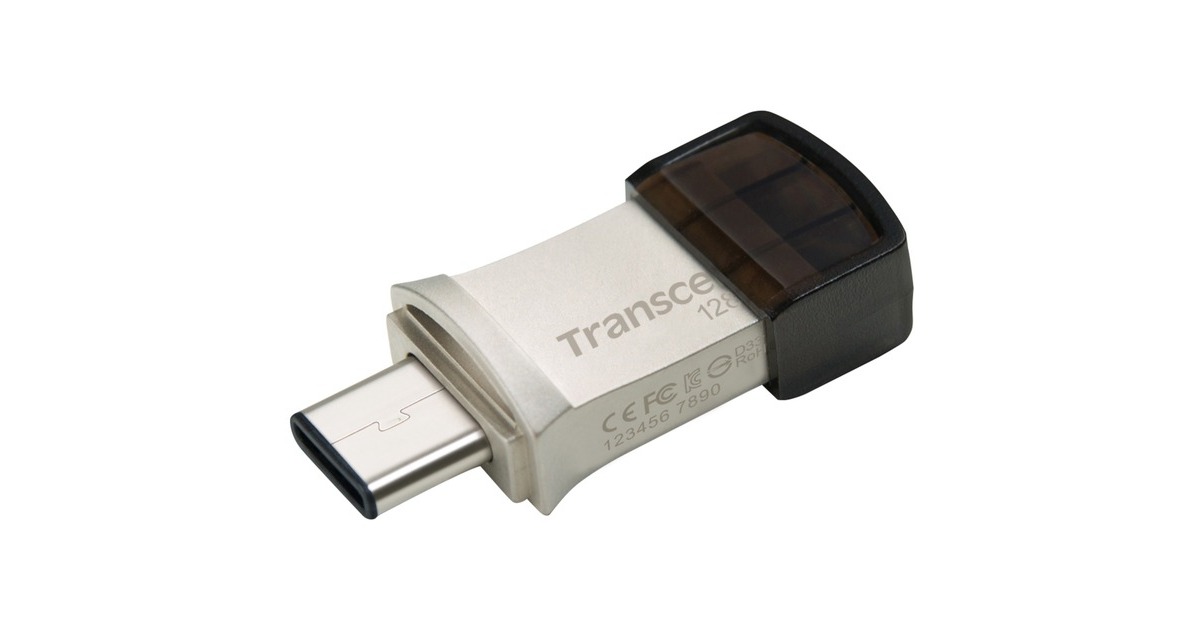 Transcend JetFlash 890 128 GB, USB-Stick(silber)