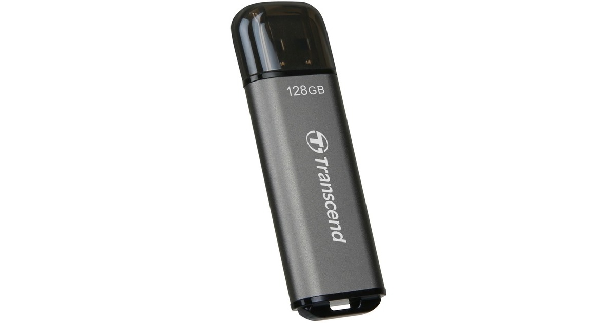 Transcend JetFlash 920 128 GB, USB-Stick(grau, USB-A 3.2 Gen 1)
