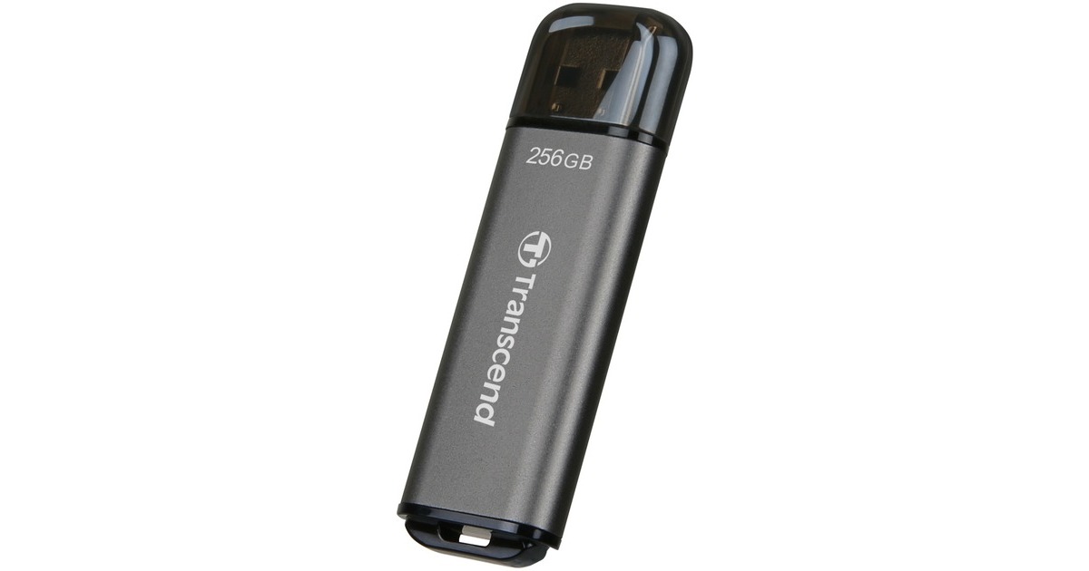 Transcend JetFlash 920 256 GB, USB-Stick(grau, USB-A 3.2 Gen 1)