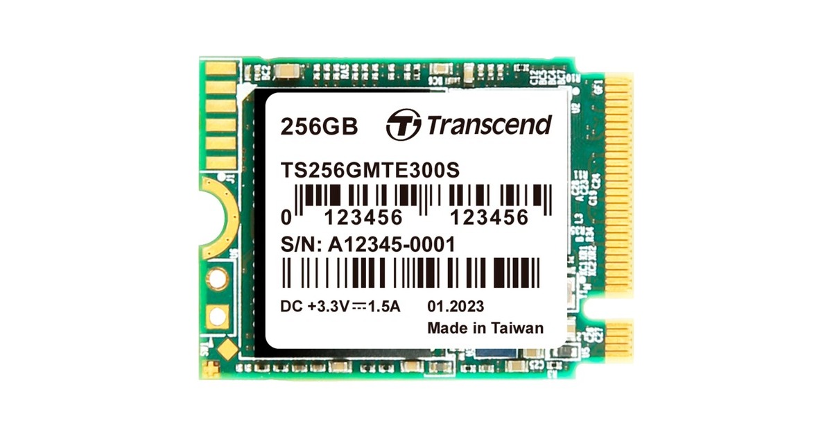 Transcend MTE300S 256 GB, SSD(PCIe 3.0 x4, NVMe, M.2 2230)