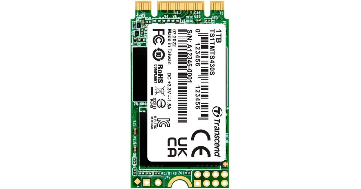 Transcend MTS430S 1TB, SSD