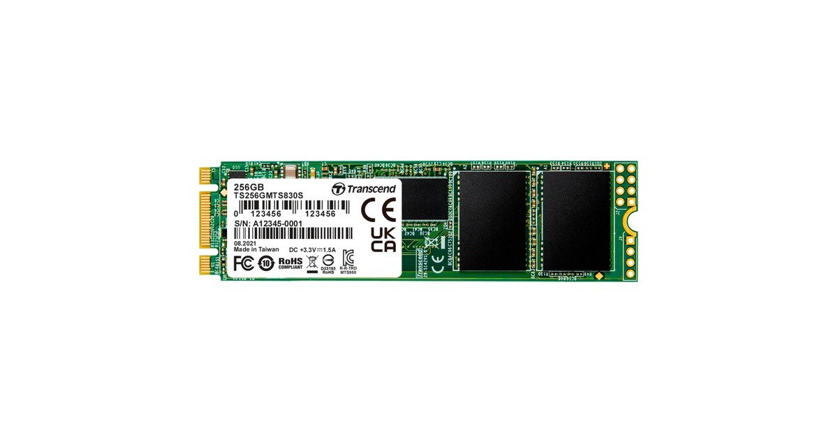 Transcend MTS830S 256 GB, SSD(SATA 6 GB/s, M.2 2280)