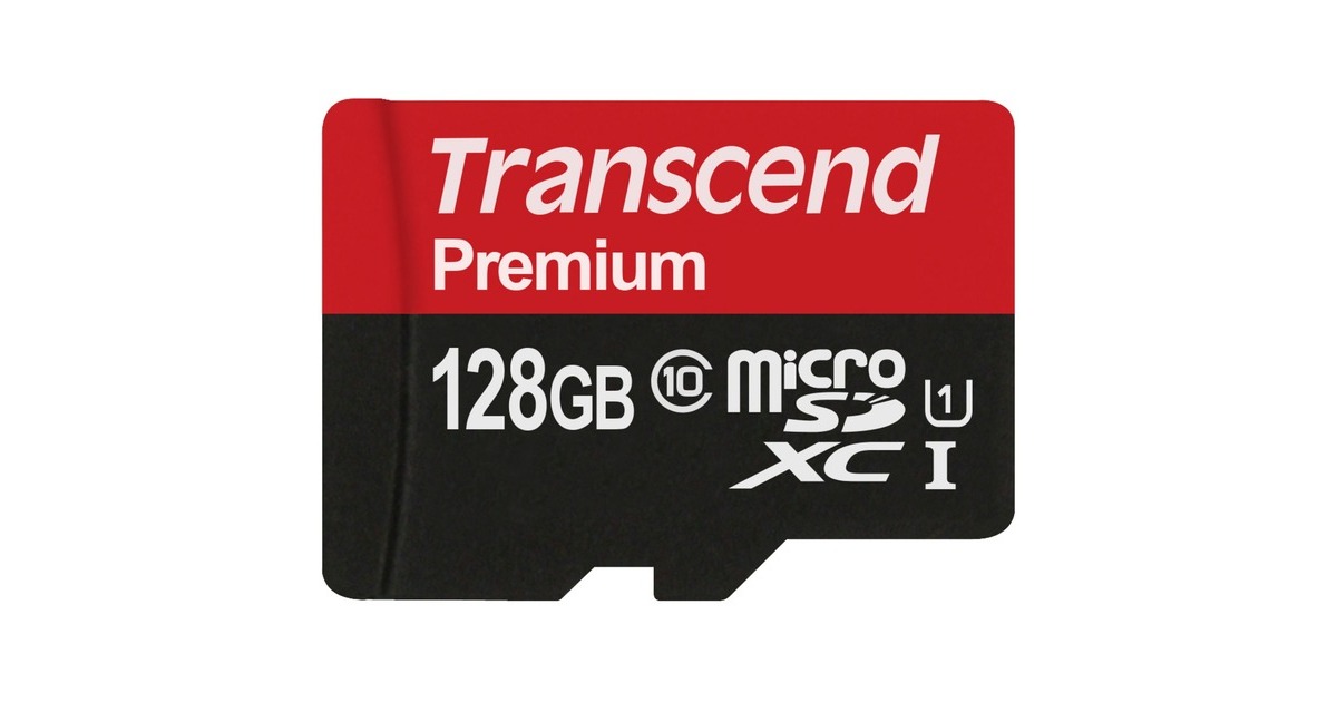 Transcend Premium 128GB microSDXC-Karte, Speicherkarte(UHS-I U1, Class 10)