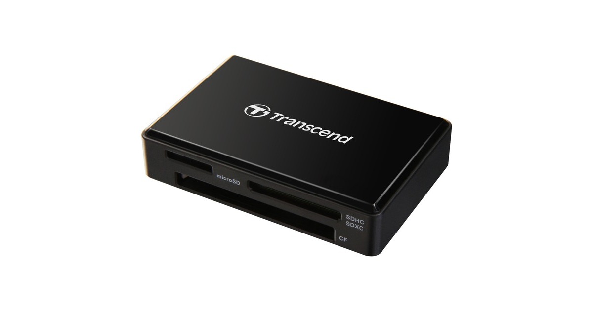 Transcend RDF8 (TS-RDF8K2), Kartenleser(schwarz, Micro-USB-B 3.2 (5 Gbit/s))