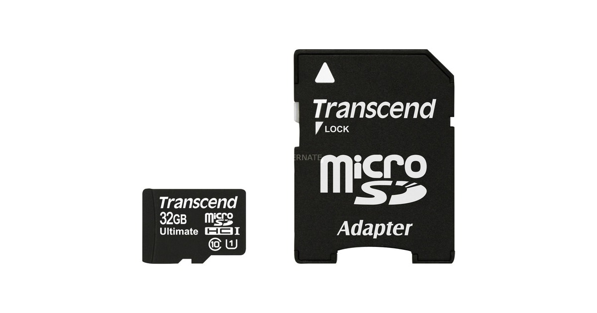 Transcend microSDHC Card 32 GB Ultra, Speicherkarte(schwarz, USH-I U1, Class 10) Transcend microSDHC Card 32 GB Ultra, Speicherkarte(schwarz, USH-I U1, Class 10)