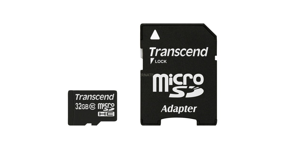 Transcend microSDHC Card 32 GB, Speicherkarte(schwarz, Class 10)