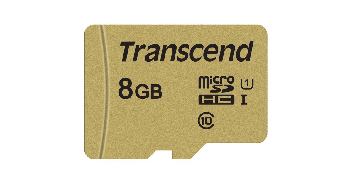 Transcend microSDHC Card 8 GB, Speicherkarte(UHS-I U1, Class 10)