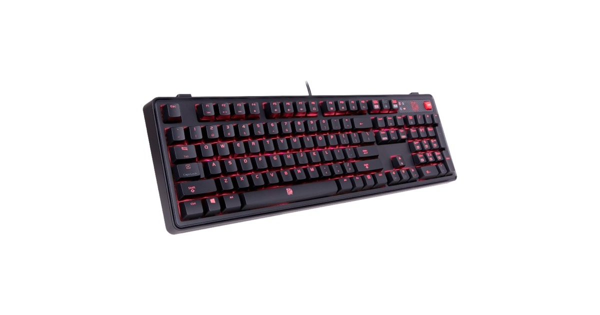 Tt eSPORTS Meka Pro Gaming, Gaming-Tastatur(schwarz, DE-Layout, Cherry MX Blue)