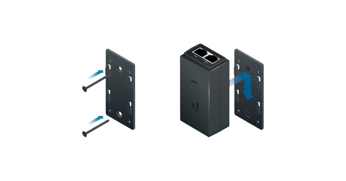 Ubiquiti PoE Injector Wall Mount Kit, Wandhalterung