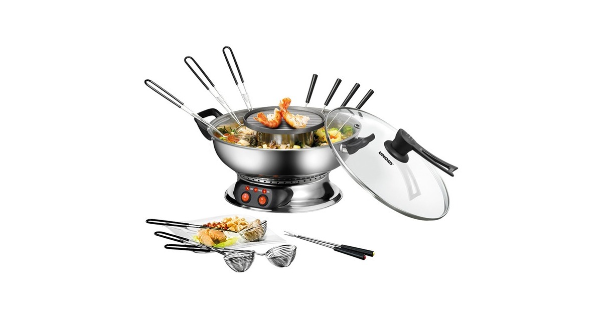 Unold Asia-Fondue 48746(edelstahl/schwarz)