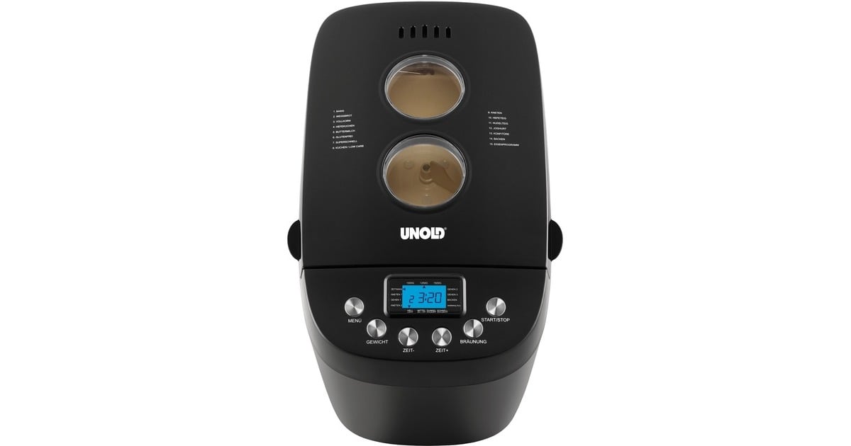 Unold Backmeister Big Black, Brotbackautomat(schwarz, 850 Watt, für Brote bis 1,5kg, Outlet) Unold Backmeister Big Black, Brotbackautomat(schwarz, 850 Watt, für Brote bis 1,5kg, Outlet)