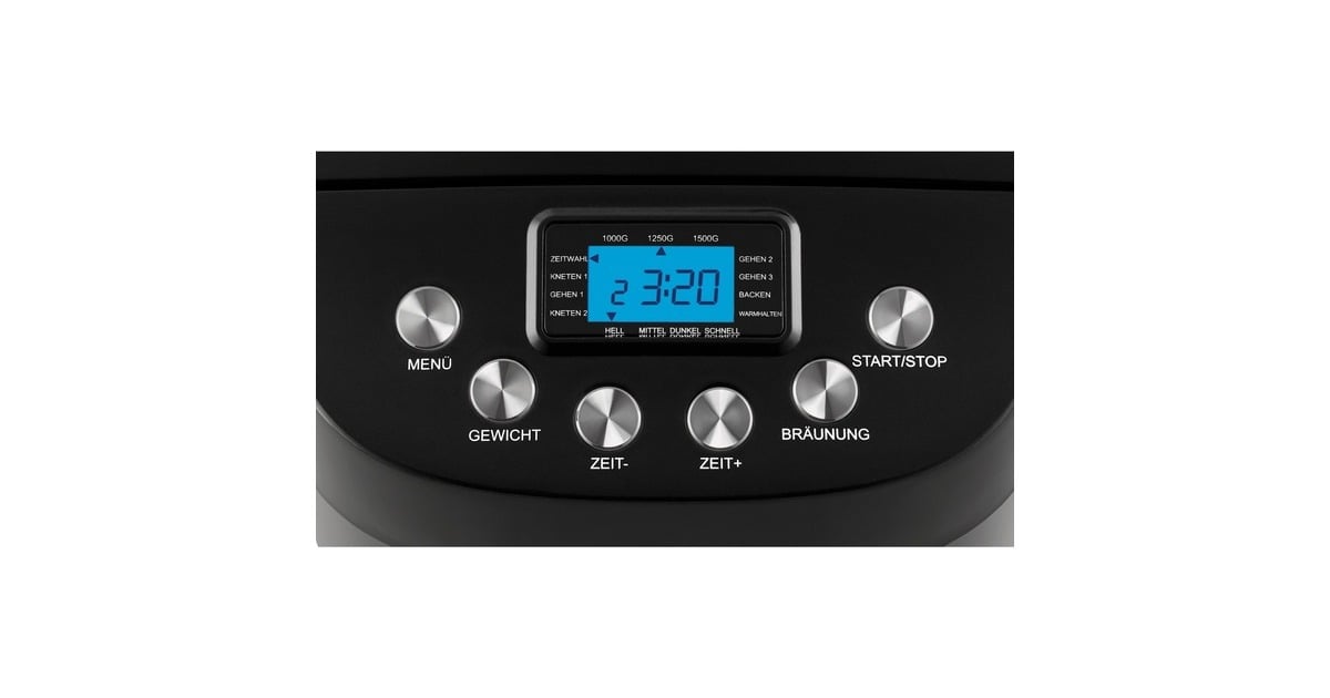 Unold Backmeister Big Black, Brotbackautomat(schwarz, 850 Watt, für Brote bis 1,5kg, Outlet) Unold Backmeister Big Black, Brotbackautomat(schwarz, 850 Watt, für Brote bis 1,5kg, Outlet)