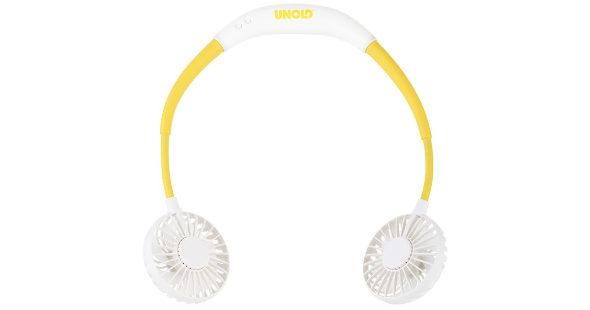 Unold Breezy, Ventilator(weiß/gelb, Nackenventilator )