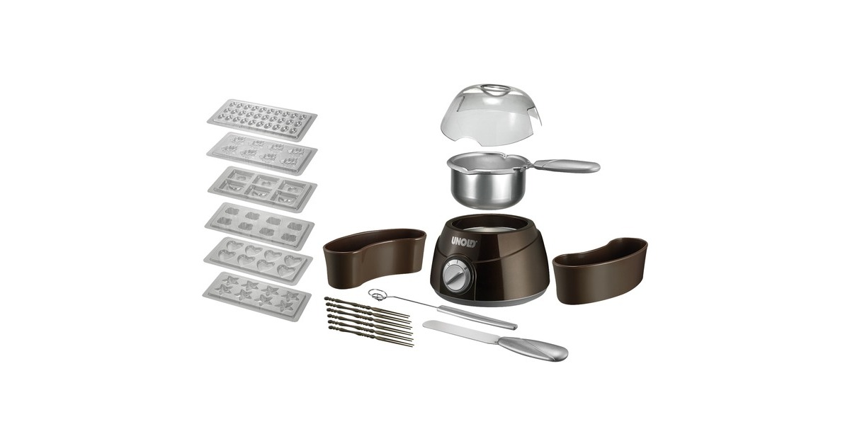 Unold Chocolatier 48667, Schokobrunnen(braun/silber, 25 Watt)