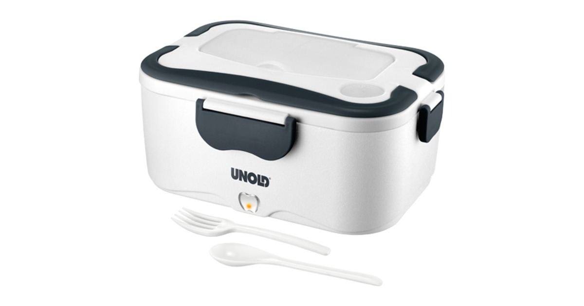Unold Elektronische Lunchbox, Lunch-Box(weiß/dunkelgrau, 35 Watt)