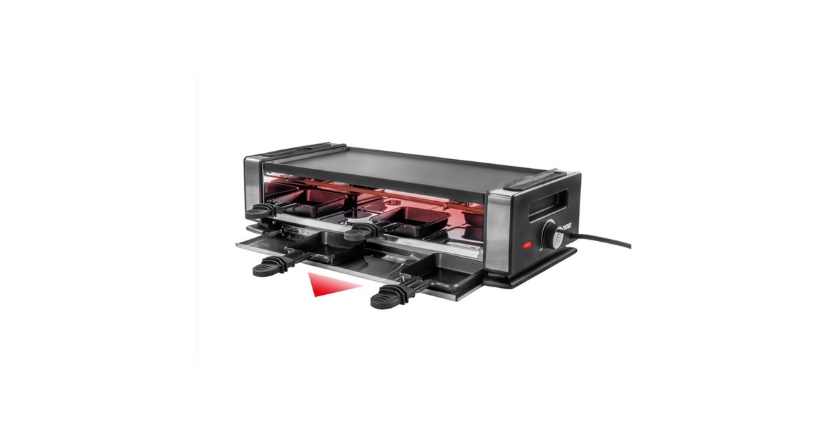 Unold Finesse Basic 48730bk/ed, Raclette(schwarz/edelstahl)