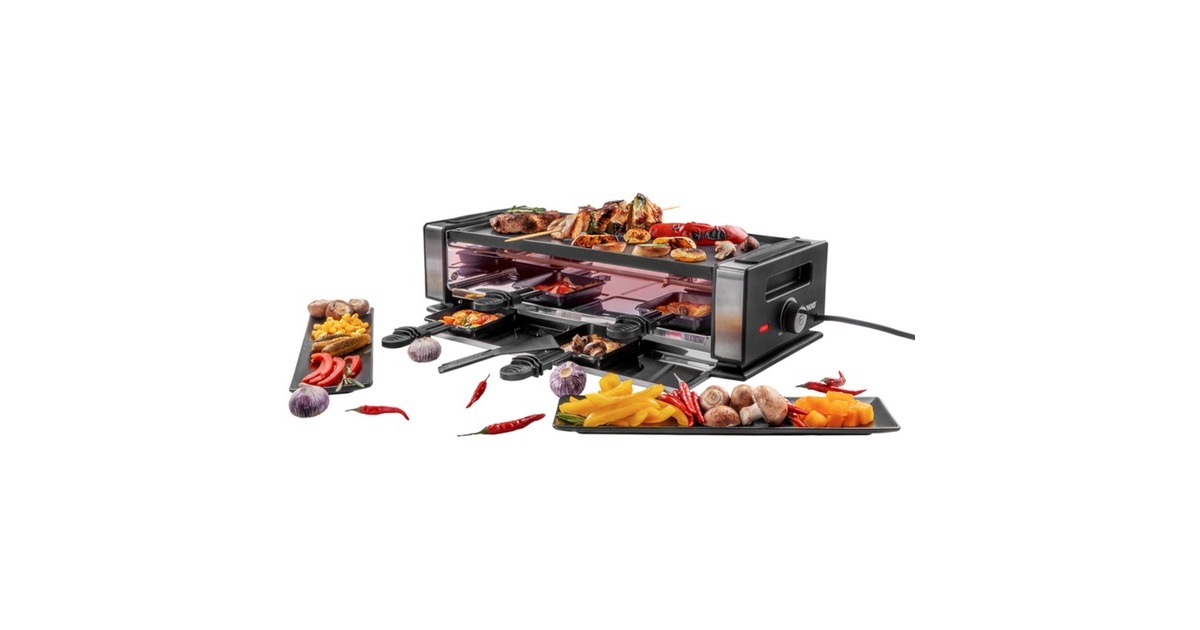 Unold Finesse Basic 48730bk/ed, Raclette(schwarz/edelstahl)