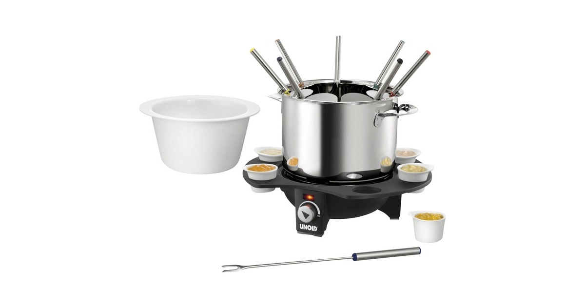 Unold Fondue 48645 Élégance(silber/schwarz, Retail)