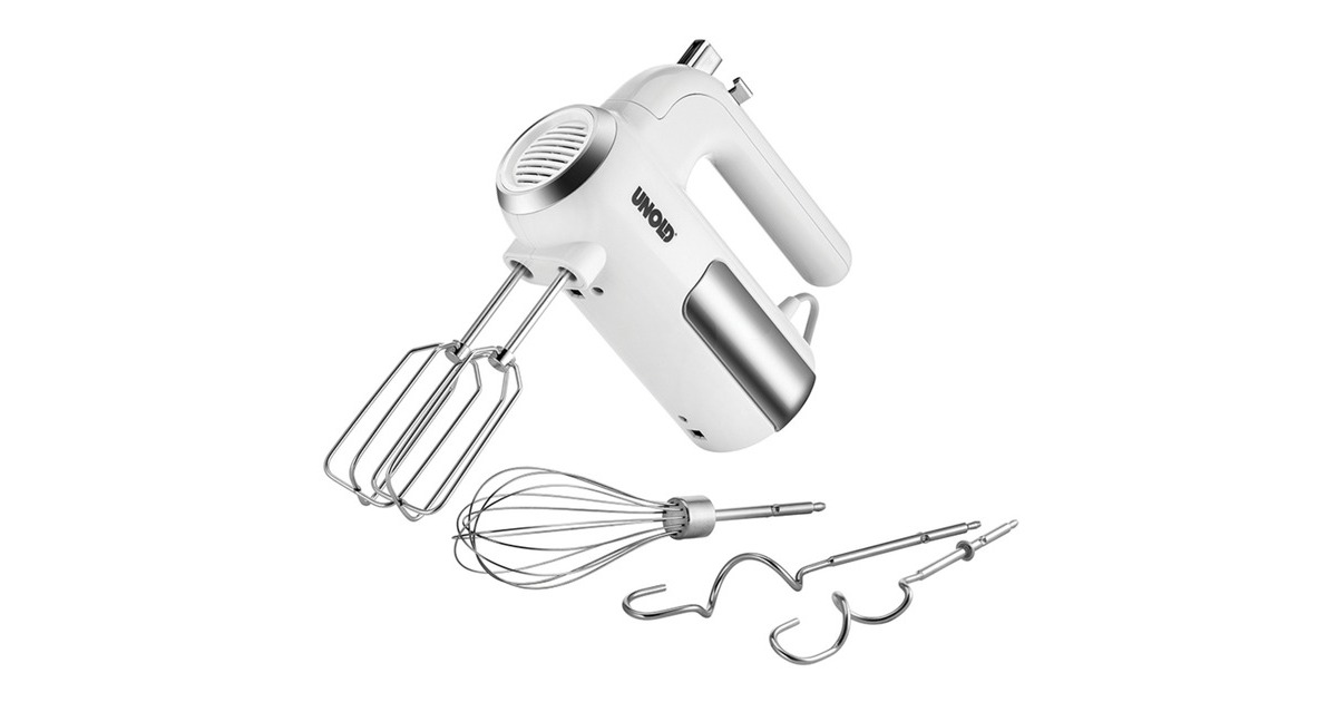 Unold Handmixer 3 in 1(weiß/silber)