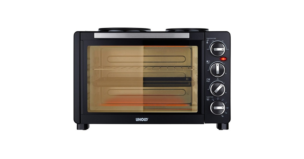 Unold Kleinküche All in One 68885, Mini-Backofen(schwarz)