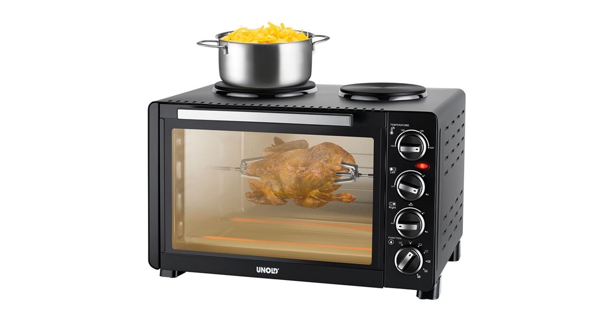 Unold Kleinküche All in One 68885, Mini-Backofen(schwarz)