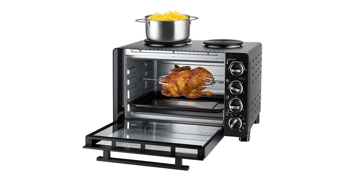 Unold Kleinküche All in One 68885, Mini-Backofen(schwarz)