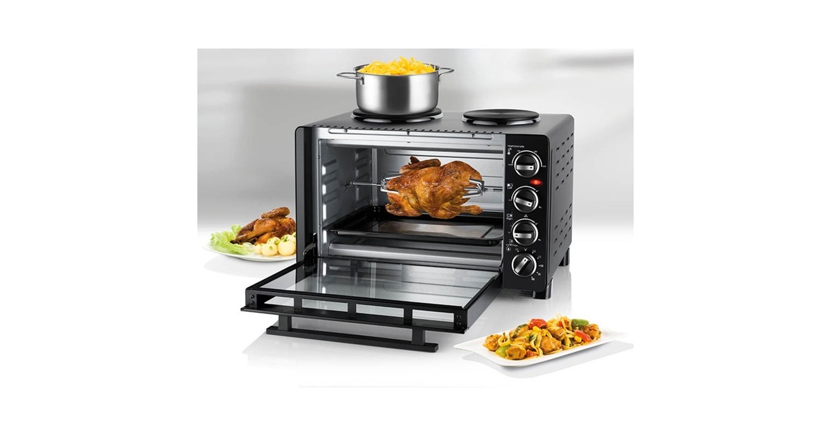 Unold Kleinküche All in One 68885, Mini-Backofen(schwarz)