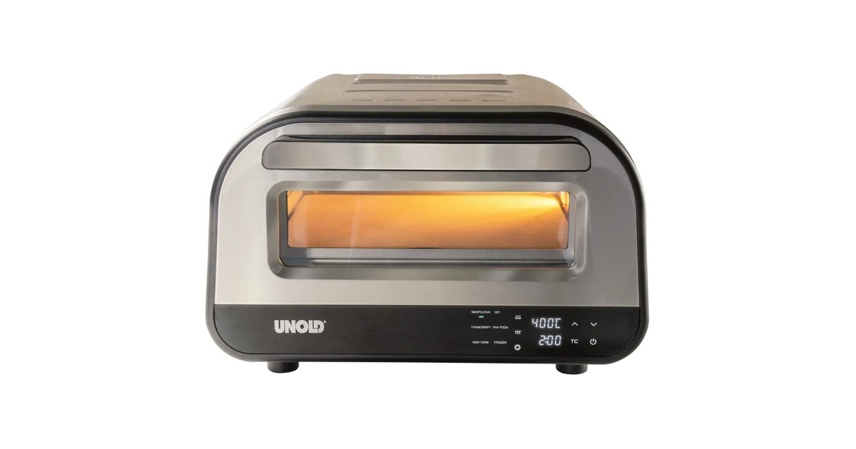 Unold Pizzaofen Luigi(edelstahl/schwarz, 1.700 Watt, für Pizzen bis ca. Ø 30cm) Unold Pizzaofen Luigi(edelstahl/schwarz, 1.700 Watt, für Pizzen bis ca. Ø 30cm)