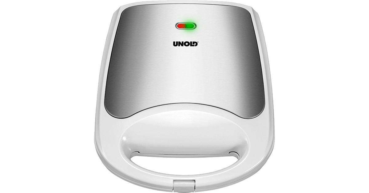 Unold Quadro 48480, Sandwichmaker(weiß/edelstahl)