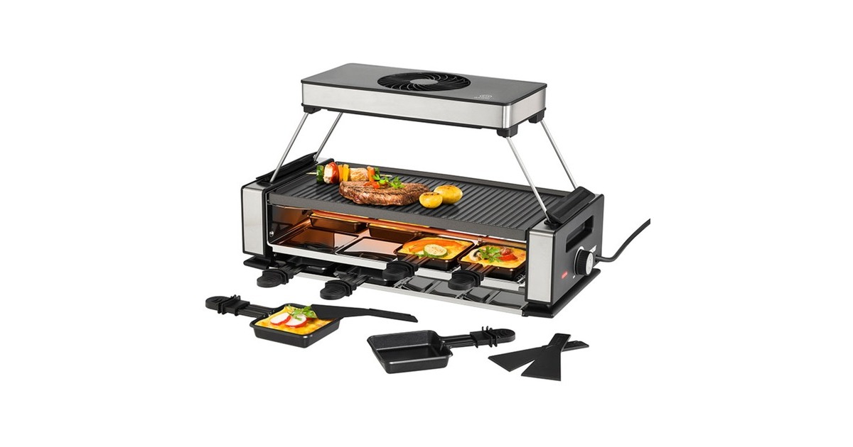 Unold Smokeless 48785, Raclette(schwarz/edelstahl)