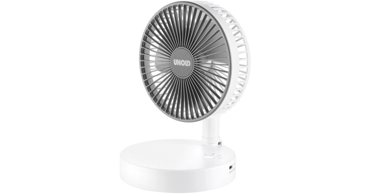 Unold TELESKOP-VENTI Cordless , Ventilator(weiß/grau)