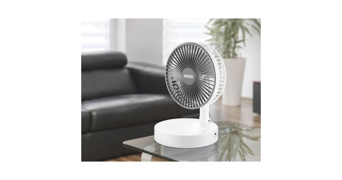 Unold TELESKOP-VENTI Cordless , Ventilator(weiß/grau)