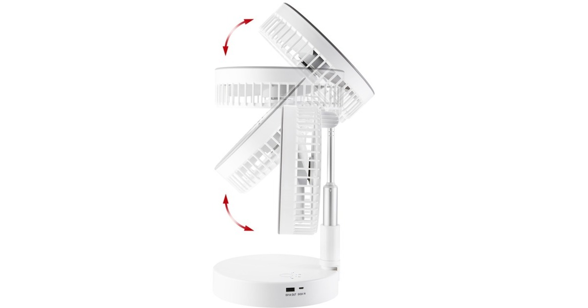 Unold TELESKOP-VENTI Cordless , Ventilator(weiß/grau)