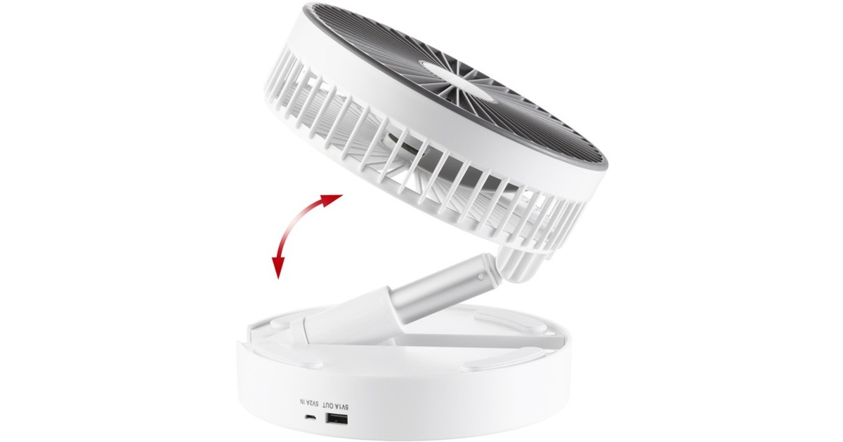 Unold TELESKOP-VENTI Cordless , Ventilator(weiß/grau)