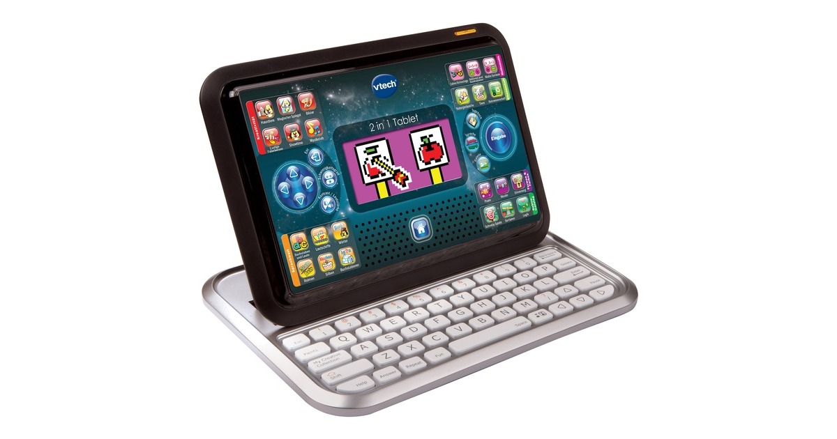 VTech 2 in 1 Tablet, Lerncomputer(schwarz/silber)