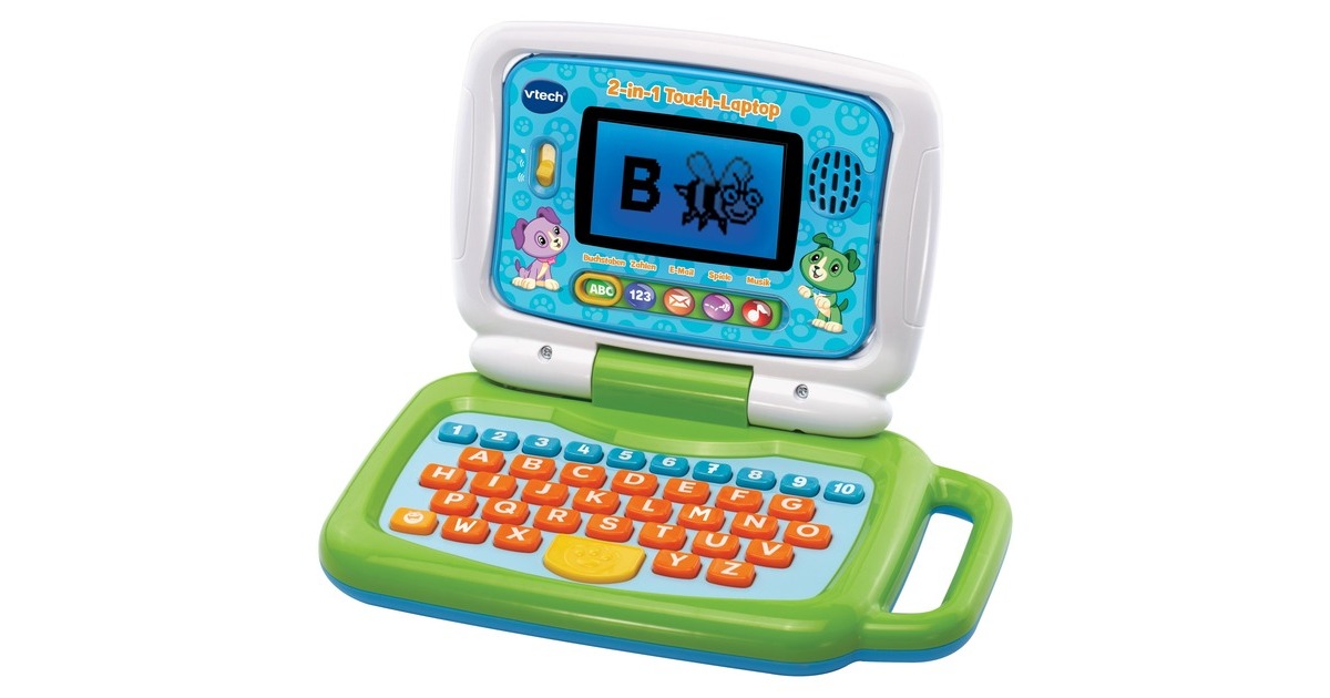 VTech 2-in-1 Touch-Laptop, Lerncomputer(grün/blau)