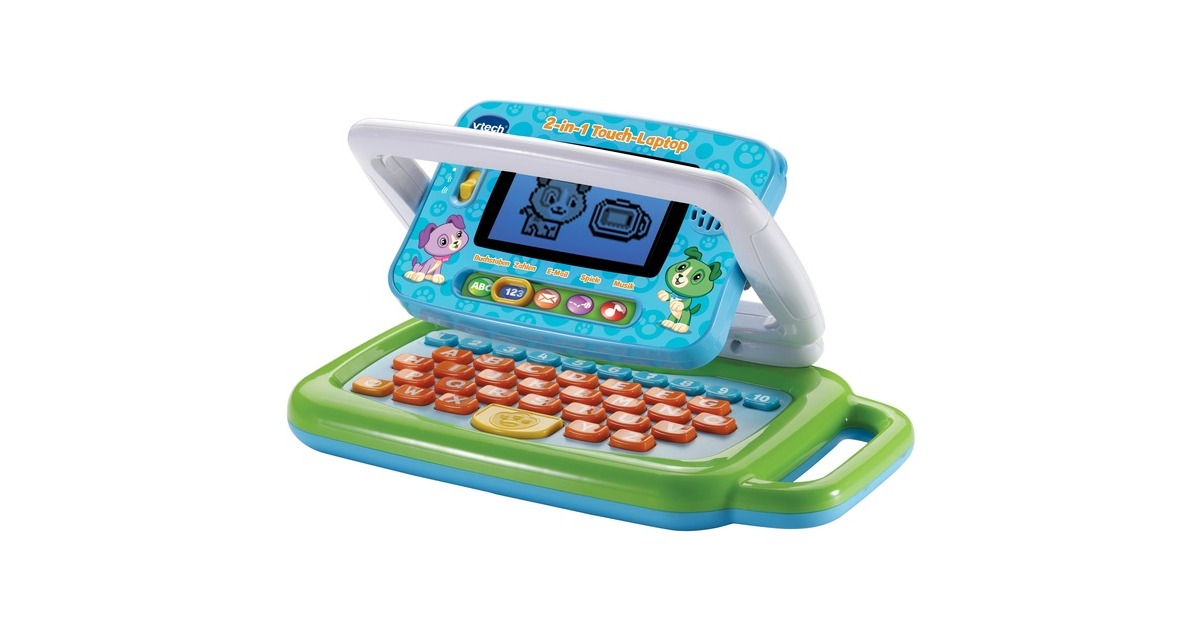 VTech 2-in-1 Touch-Laptop, Lerncomputer(grün/blau)