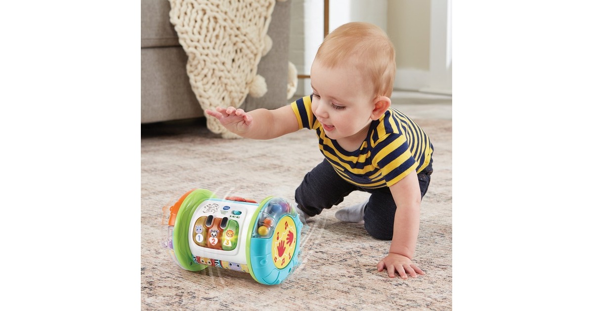 VTech 3-in-1 Rollende Entdecker-Trommel, Musikspielzeug