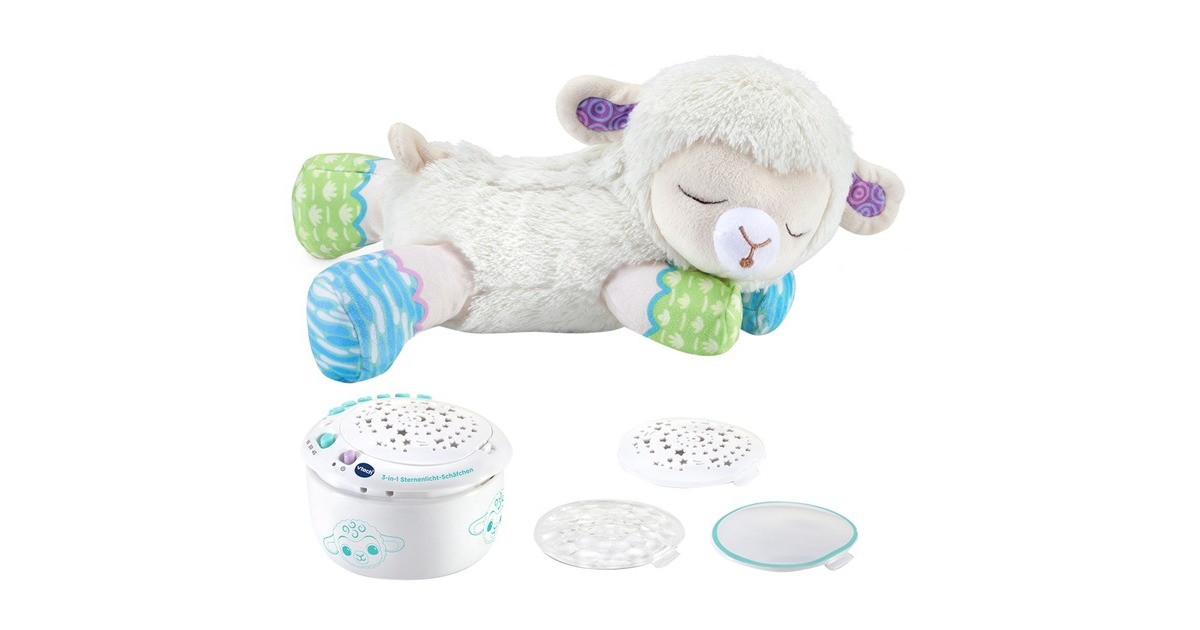 VTech 3-in-1 Sternenlicht-Schäfchen, Kuscheltier